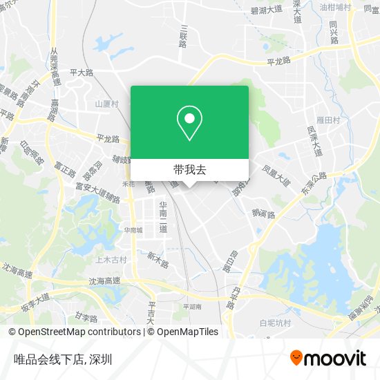 唯品会线下店地图