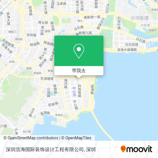 深圳浩海国际装饰设计工程有限公司地图