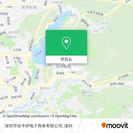深圳市佐卡伊电子商务有限公司地图