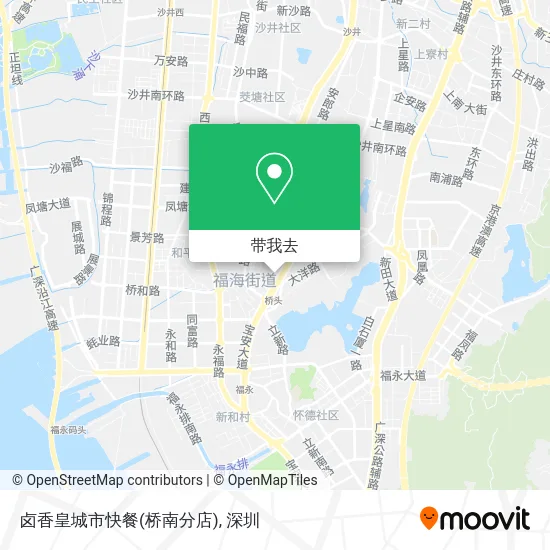 卤香皇城市快餐(桥南分店)地图