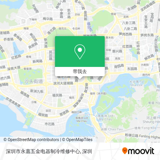深圳市永嘉五金电器制冷维修中心地图