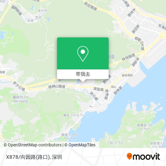 X878/向园路(路口)地图