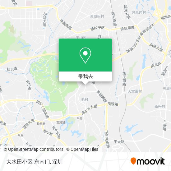大水田小区-东南门地图