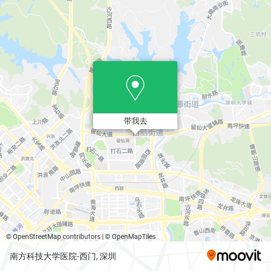 南方科技大学医院-西门地图