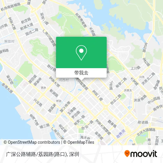 广深公路辅路/荔园路(路口)地图