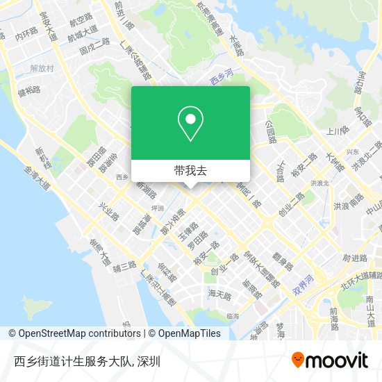 西乡街道计生服务大队地图