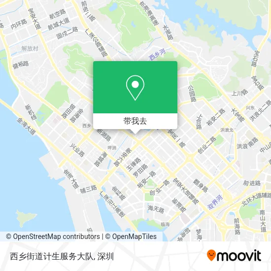 西乡街道计生服务大队地图