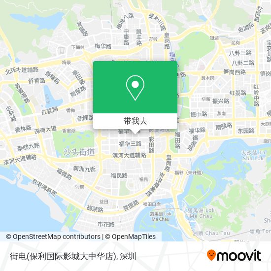 街电(保利国际影城大中华店)地图