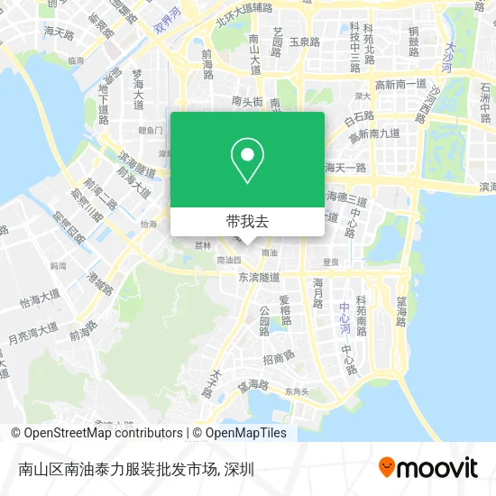南山区南油泰力服装批发市场地图