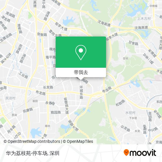 华为荔枝苑-停车场地图