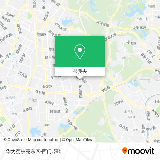 华为荔枝苑东区-西门地图