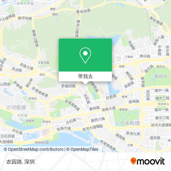农园路地图