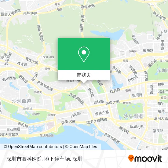 深圳市眼科医院-地下停车场地图