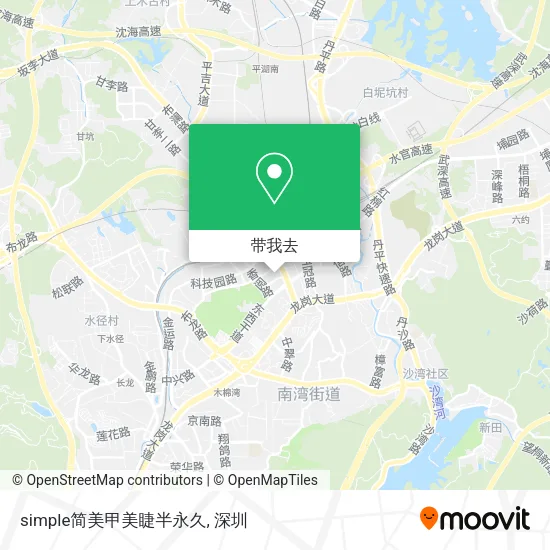 simple简美甲美睫半永久地图