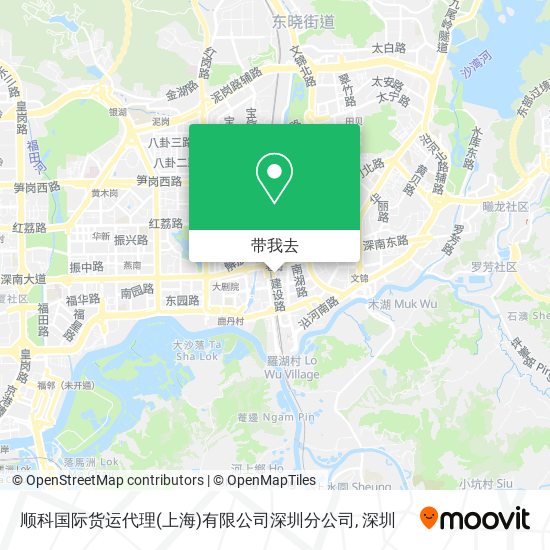 顺科国际货运代理(上海)有限公司深圳分公司地图