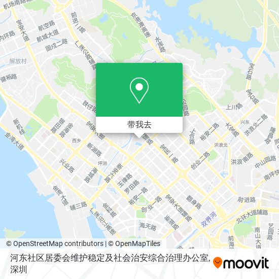 河东社区居委会维护稳定及社会治安综合治理办公室地图