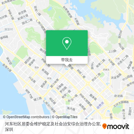 河东社区居委会维护稳定及社会治安综合治理办公室地图