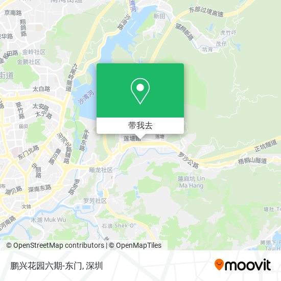 鹏兴花园六期-东门地图