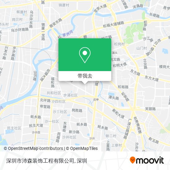 深圳市沛森装饰工程有限公司地图