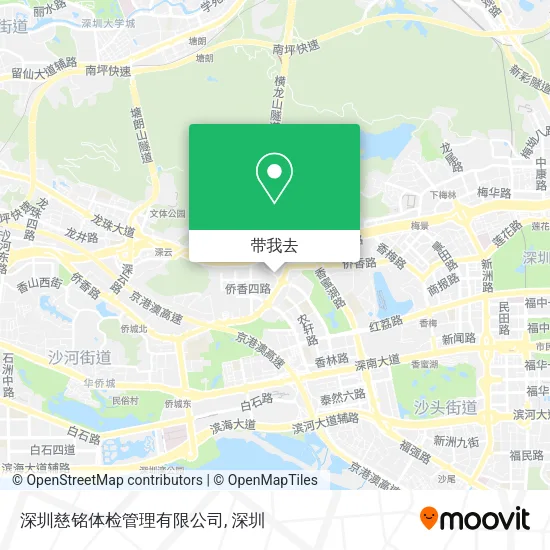 深圳慈铭体检管理有限公司地图