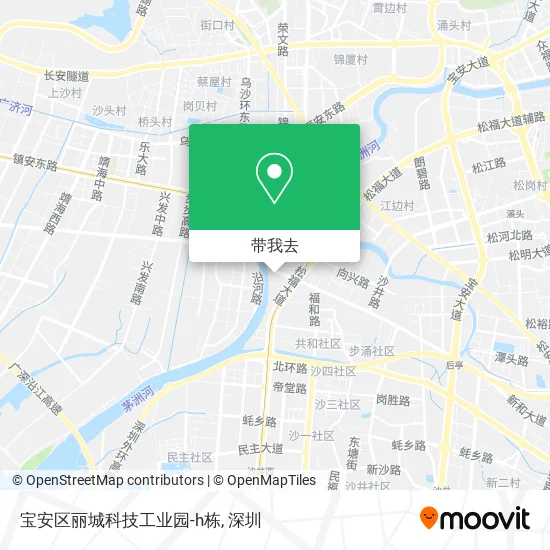 宝安区丽城科技工业园-h栋地图