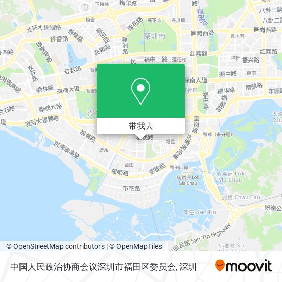 中国人民政治协商会议深圳市福田区委员会地图