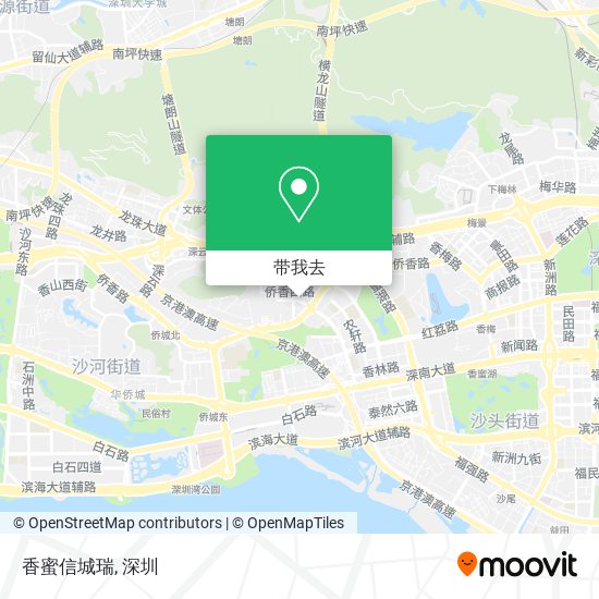 香蜜信城瑞地图
