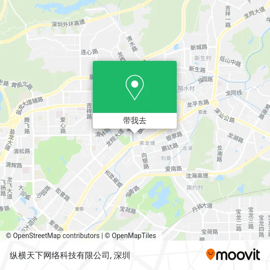 纵横天下网络科技有限公司地图