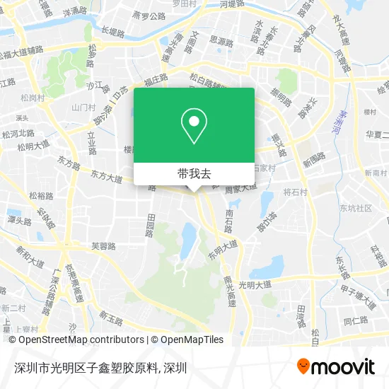 深圳市光明区子鑫塑胶原料地图