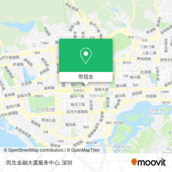 民生金融大厦服务中心地图