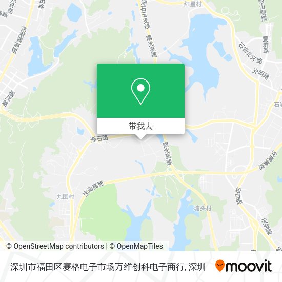 深圳市福田区赛格电子市场万维创科电子商行地图