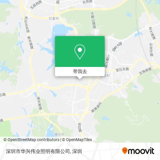 深圳市华兴伟业照明有限公司地图