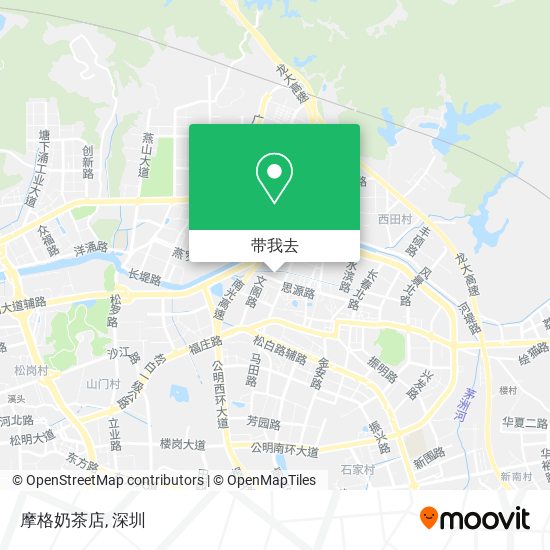 摩格奶茶店地图