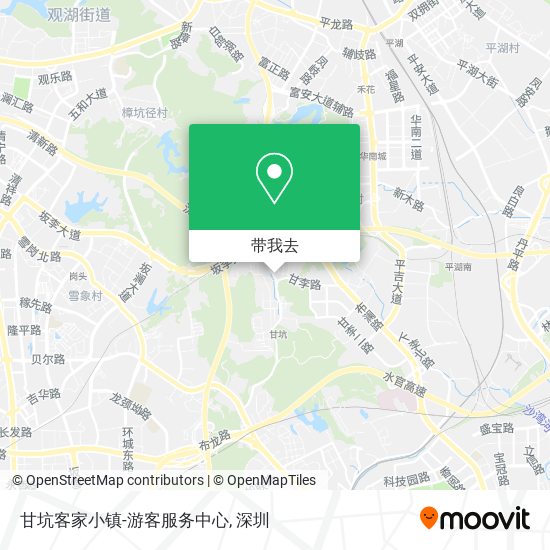 甘坑客家小镇-游客服务中心地图