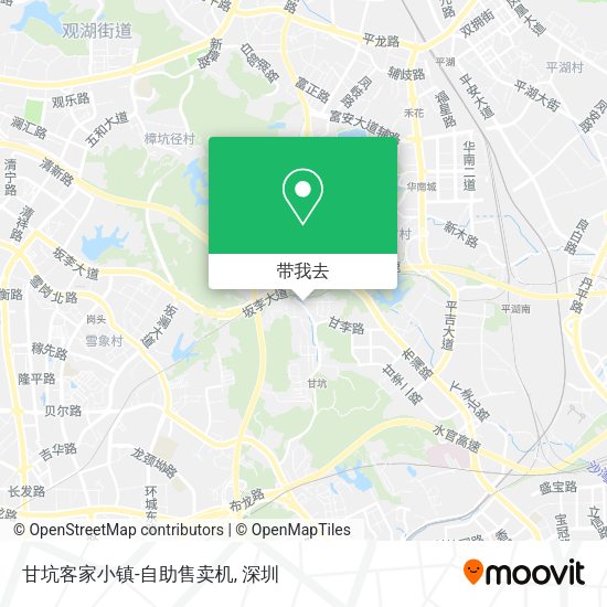 甘坑客家小镇-自助售卖机地图