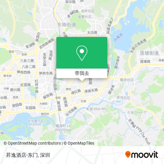 昇逸酒店-东门地图