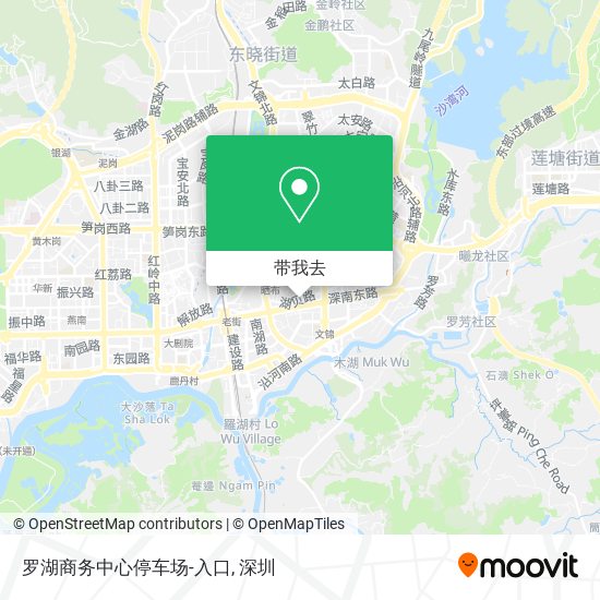 罗湖商务中心停车场-入口地图