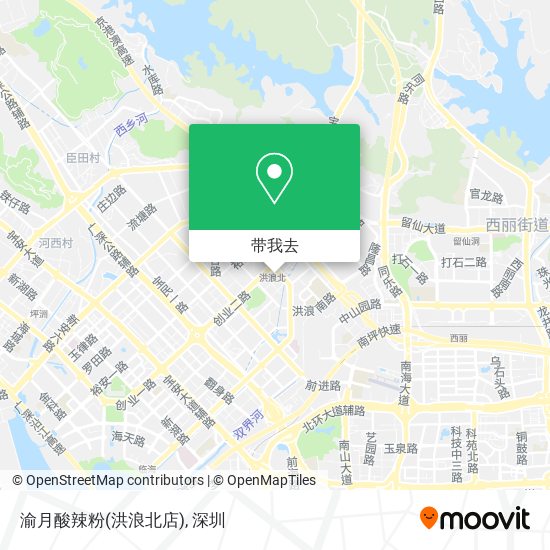 渝月酸辣粉(洪浪北店)地图