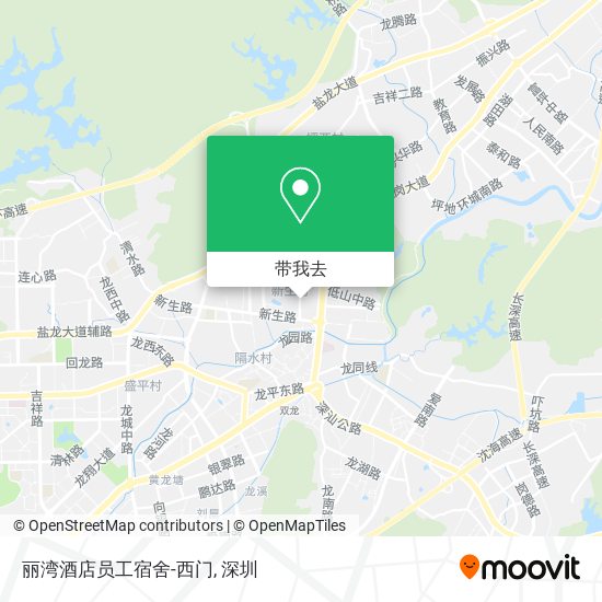 丽湾酒店员工宿舍-西门地图