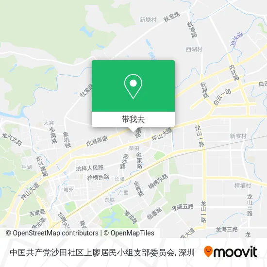 中国共产党沙田社区上廖居民小组支部委员会地图