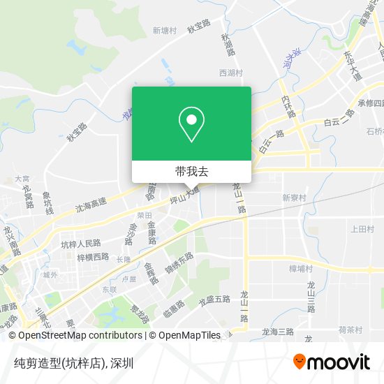 纯剪造型(坑梓店)地图