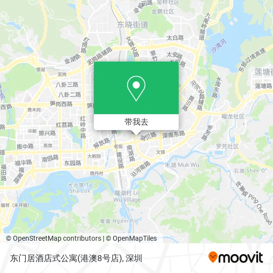 东门居酒店式公寓(港澳8号店)地图
