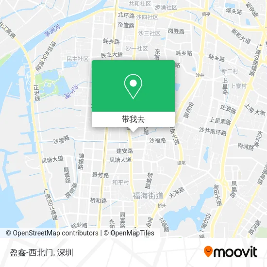 盈鑫-西北门地图