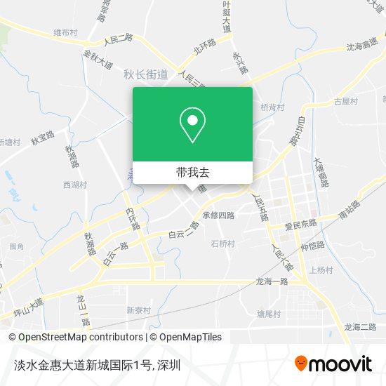 淡水金惠大道新城国际1号地图