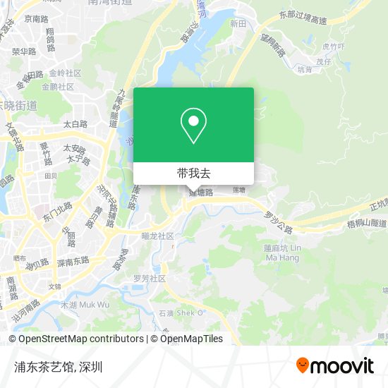 浦东茶艺馆地图