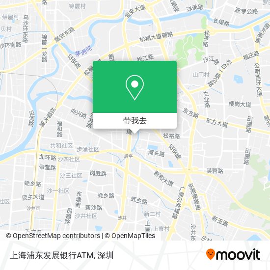 上海浦东发展银行ATM地图