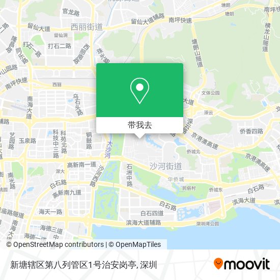 新塘辖区第八列管区1号治安岗亭地图