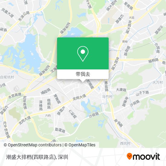 潮盛大排档(四联路店)地图