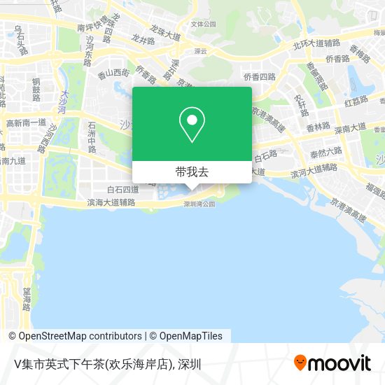 V集市英式下午茶(欢乐海岸店)地图