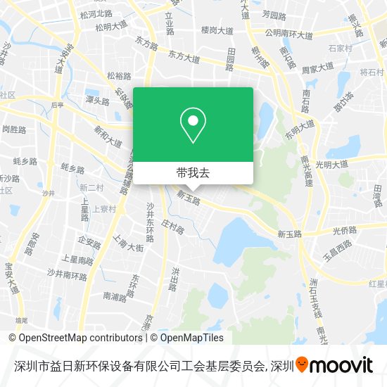 深圳市益日新环保设备有限公司工会基层委员会地图